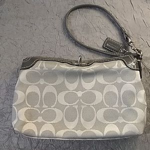 Coach Gray Wristlet